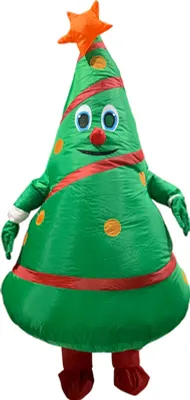 Produktbild von Weihnachten aufblasbar,Weihnachten aufblasbare Kostüme,Aufblasbarer Weihnachtsbaum Anzug,Weihnachten aufblasbare Kostüm,Weihnachten Dress Up Requisiten