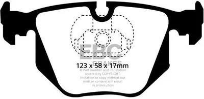 Produktbild von EBC Brakes Bremsbeläge Satz Hinten Bremsklötze für BMW 3 Limousine (E46) DP41118R