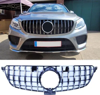 Image de Grille de calandre pour Mercedes GLE W166 optique Panamericana Chrome