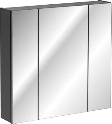 Immagine prodotto di Mobile Bagno Con Specchio 80 Cm, 3 Ante, Stile Moderno