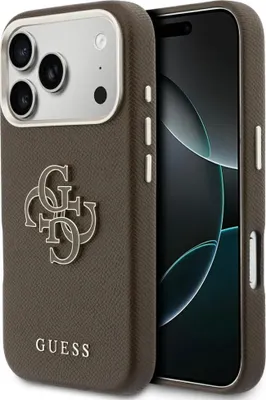 Immagine prodotto di Custodia GUESS compatibile con IPHONE 17 Pro GUHCP17L5PS4RGGW (logo in resinaPoliuretanoFW) marrone