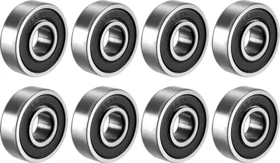 Produktbild von 8 Stücke Rillenkugellager 6201RS doppel versiegelt 12mmx32mmx10mm Kohlenstoffstahl Kohlenstoffstahllager