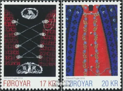 Produktbild von Briefmarken Dänemark - Färöer 2016 Mi 864-865 (kompl.Ausg.) postfrisch Nationaltracht