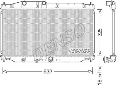 Produktbild von Kühler, Motorkühlung DENSO DRM40043
