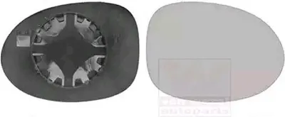 Immagine prodotto di VAN WEZEL Specchio retrovisore esterno destro per RENAULT TWINGO I (C06) Convesso Non riscaldato 4342836
