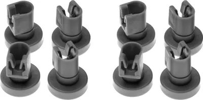 Produktbild von vhbw 8x Korbrolle für Oberkorb kompatibel mit Westinghouse Zanussi / Lehel / Samus Zanker Zoppas Geschirrspüler - Durchmesser 25 mm