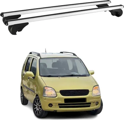 Image de Barres de toit Transversales pour Opel Agila 2000-2015 Aluminium Argent