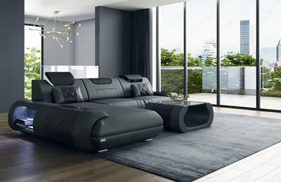 Produktbild von Ecksofa Rimini – Leder, Modern und Komfortabel