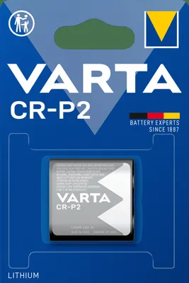 Produktbild von Varta 50x 1er Blister CR-P2 Photo Lithium Batterie 6V Fotobatterie CRP2P