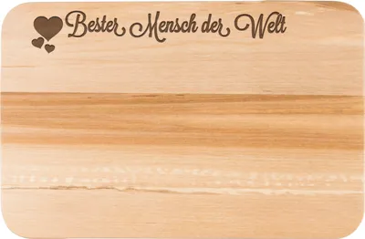 Produktbild von Mr. & Mrs. Panda Holzbrett Mensch - Transparent - Geschenk, Schneidebrett, Vorbild, Ehemann, Küchenbrett, Partner, massivholzbrett, Liebe, Valentinstag, Holzbrettchen