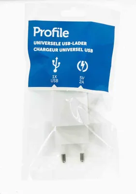 Produktbild von USB-A 5V 2A Ladegerät Weiß - Profil