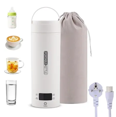 Reise-Wasserkocher 450 ml, LCD, 4 Temp., 316 Edelstahl