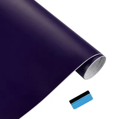 Image de Film adhésif mat pour automobile et moto, sans bulles, violet, 50 cm x 150 cm