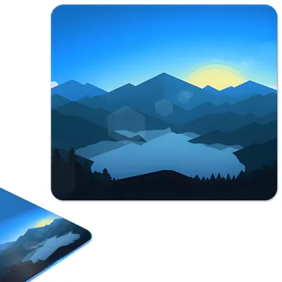 Glas-Mauspad, 300 x 260 mm, Blue Mountains C4