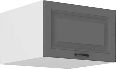 Immagine prodotto di Armadietto superiore profondo con anta a battente SOPHIA - larghezza 60 cm, grigio / bianco