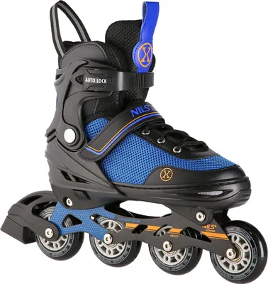 Produktbild von 2-in-1 Inline- & Schlittschuhe, Schwarz-Orange, Größe M (34-38)