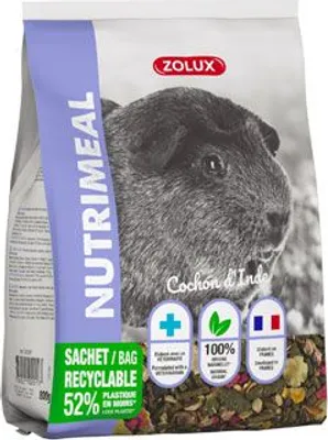 Imagen del producto de Alimento para cobayas NUTRIMEAL, mezcla, 800g, marca Zolux