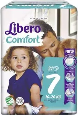 Image de Libero - Couches Confort Bebè 7 (16-26 kg)