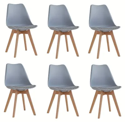 Produktbild von Esszimmerstuhl - Stuhl - Küchenstuhl - Sessel - Bürostuhl - Skandinavisches Design - Leinenbezug