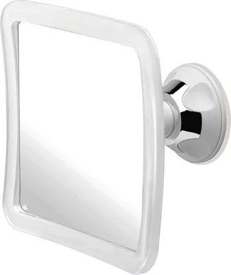 Produktbild von Famanu Duschspiegel Anti-Beschlag - Wandspiegel Badezimmer Zubehör - Unzerbrechlich Fogless Shower Mirror 16 x 16 cm