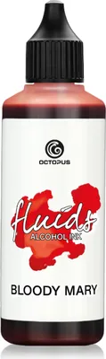 Image de 100 ml d'encre à alcool Octopus Fluids BLOODY MARY, encre à alcool pour Fluid Art et résine, rouge