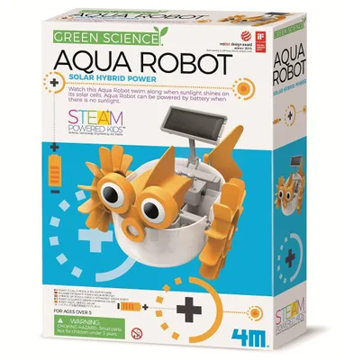 Immagine prodotto di 4M Industrial Development 68632 4M Wasser Roboter Solar Hybrid - Green Scie retail