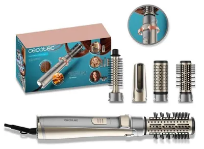 Obrázok produktu pre CeramicCare 2in1 Gyro: 1000 W kefka na vlasy s dvojitou keramickou kefkou, funkciou rotácie a ionizácie, ukazovateľom teploty a 360° káblom.