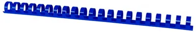 Zdjęcie produktu dla Artykuły biurowe: Grzbiet do segregatorów plastikowy, 100 sztuk, format A4, szerokość 19 mm (pojemność 165 stron), grzbiet do segregatorów