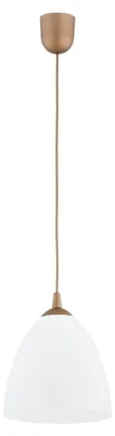 Obrázok produktu pre Závesná lampa s plastovým tienidlom LERA, biela, 1xE27x15W, plast, rozmery: 90x23x23 cm, IP20, Alfa