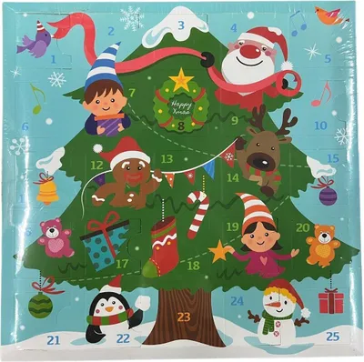 Produktbild von ADVENTSKALENDER   24 Radiergummis Baum   PAZ 19,95€