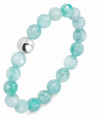 Produktbild von GD GOOD.designs Anti Stress Ring aus Amazonit Naturstein Perlen für Damen | Elastische Anxiety Rings | Fidget Ringe | Ringgröße 52-60