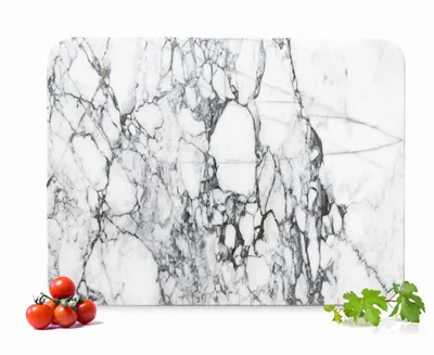 Produktbild von Schneidebrett 40x30cm aus Marmor Servierbrett Schneidbrett Servierplatte Käseplatte