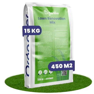 Zdjęcie produktu dla Mieszanka do Wertykulacji – Nasiona Trawy – Nawóz – Kondycjoner Gleby (15 kg – na 450 m2) - Organifer