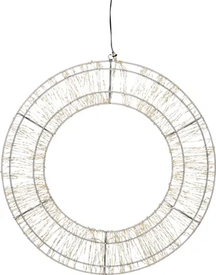 Produktbild von XXL LED Lichtkranz 1000 Micro LEDs ⌀50cm Timerfunktion für Innen und Außen