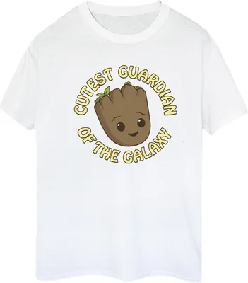 Produktbild von Marvel - "I Am Groot Cutest Guardian" T-Shirt für Damen BI35186 (XXL) (Weiß)