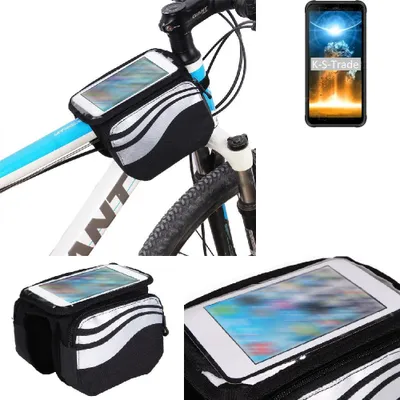 Produktbild von K-S-Trade Rahmentasche Fahrrad-Halterung kompatibel mit Blackview BV6300 Pro Rahmenhalterung Fahrrad Handyhalterung Fahrradtasche Handy Smartphone