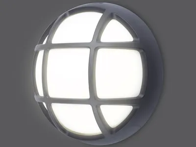 Produktbild von Smartwares GOL-004-HB LED Außenwandleuchte Rund, Wand-/Deckenbeleuchtung für den Außenbereich, Schwarz, Kunststoff, IP44, Eingang, Garten, Terrasse, Nicht austauschbare(s) Leuchtmittel