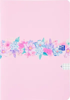 Produktbild von Oxford Notizbuch A5 32k kariert Blumen