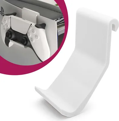 Produktbild von Controller  Halter Clip Halterung passend für PS5 PlayStation 5 DualSense Wireless 1 Stück Weiß