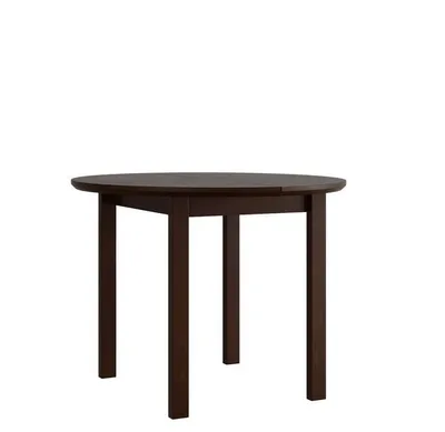 Obrázok produktu pre Okrúhly rozkladací jedálenský stôl 100 cm BAIRD 1 - orech