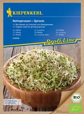 Produktbild von Keimsprossen Alfalfa Inhalt: 40 g, (auch als Luzerne bekannt), Geschmack: nussig