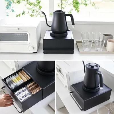 Image de Elzusha - Étagère coulissante pour le stockage des dosettes de café