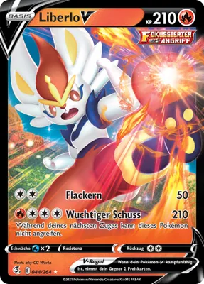 Produktbild von Liberlo V Schwert & Schild Fusionsangriff 44/264 Sammelkarten Pokemon Einzelkarten