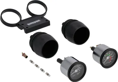 Produktbild von Set: Armaturenkombination komplett für Simson S51, S70 Tacho + DZM (140km/h; 10000 U/min)