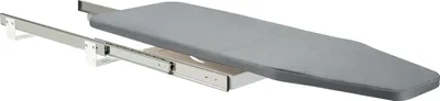 Produktbild von Bügelbrett, Metallbrettmaterial, Stahlrohrständermaterial, 1,8 cm Plattendicke, höhenverstellbar, abnehmbarer Stoffbezug