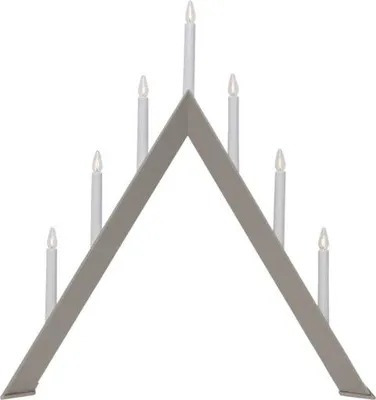 Produktbild von Star Trading 219-86-1 Fensterleuchter "Arrow", 7-flammig, elefantengrau