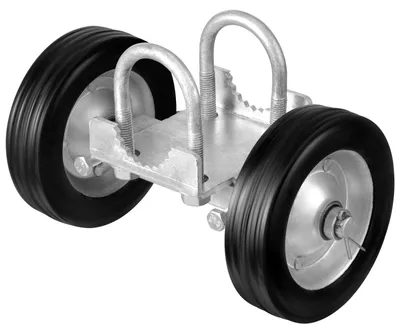 Produktbild von VEVOR Schiebetor-Kit, 6" Rolltor-Hardware-Kit, Universelle Schiebetor-Rollenlaufwerke, Schwerlast-Schiebetor-Führungsrolle für Schiebetore und Rolltüren, 600 lbs Max. Last, Schwarz, Verstellbare Struktur