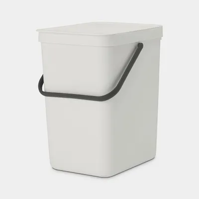 Obrázok produktu pre Kôš na triedený zber odpadu Brabantia Sort&Go 1005521, 25 l, Rukoväť, Možnosť nástenného montáže, Svetlosivý