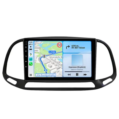 Image de Autoradio Android 6+128GB pour Fiat Doblo 2015-2019 2Din Radio Carplay Navi Bluetooth WIFI DSP GPS DAB+