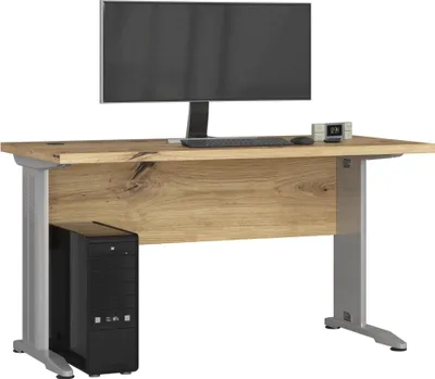 Produktbild von AKORD Furniture Factory BIUBM-135ART, Gerade, Rechteckige Form, Matt, Eichenfarben, 600 mm, 1350 mm